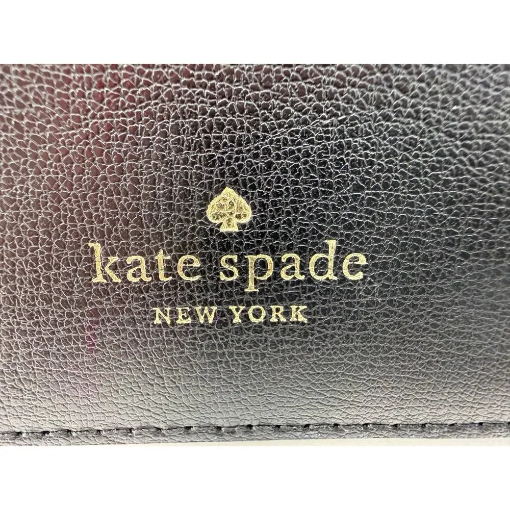 Kate Spade Adel Medium Crossbody‎ Bag Black Leather Adjustable Strap Dust Bag